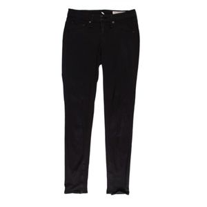 Rag and Bone Zipper Capri Black Low Rise Jeans